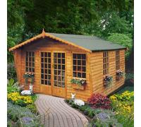 10 x 8 Shire Gold Beaulieu Summerhouse in Shiplap