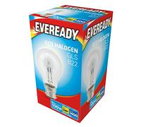 10 x 80w (100w) Halogen GLS Light Bulb B22 BC Bayonet Cap 240v (Eveready S10136)