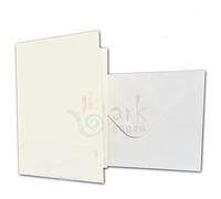 10 X A4 Card Blanks & Envelopes (Straight Edge) (Ivory)