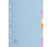10 X A4 Forever 10 Part File Dividers Pastel Colours
