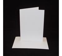 10 x A6 White Card Blanks with White Envelopes