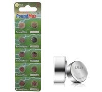 10 X AG12 LR43 LR43SW LR1142 LR1142SW SR1142W 301 386 1.5v PoundMax ALKALINE BUTTON CELL BATTERY