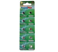10 X AG4 376/377 LR66 SR626 SR626SW 1.5v PoundMax ALKALINE BUTTON CELL BATTERY