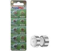 10 X AG5 LR754 LR750 LR754W 393 SR754 193 546 RW28 1.5v PoundMax ALKALINE BUTTON CELL BATTERY