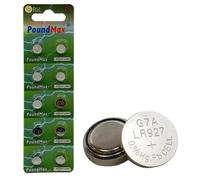 10 X AG7 LR927 LR57 395 399 SR927W SR57 PoundMax ALKALINE BUTTON CELL BATTERY