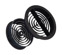 10 x Anthracite Grey Plastic 70mm Round Soffit Air Vents/Push in Roof Discs