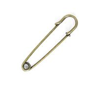 10 x Antique Gold Kilt Pins Safety Pins Saree Pins Brooch Diaper Pins