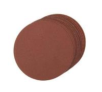 10 X Assorted Grit Hook And Loop 125mm Plain Sanding Disc Sheets, Orbital Sander