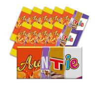 10 x Auntie Chocolate Bar Wrapper - Get Well Soon Gifts, Teacher Gifts, Funny Gifts for Women, Men, Teachers Birthday Present Rude Joke Secret Santa (Chocolate not included)