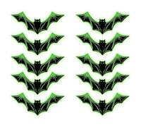 10 x Bat Wall Decors Luminous Wooden Wall Stickers