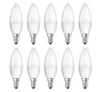 10 x Bellalux LED Bulbs Candles 5.7W = 40W E14 Matte 827 Warm White 2700K