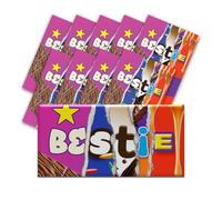 10 x Bestie Chocolate Bar Wrapper - Get Well Soon Gifts, Teacher Gifts, Funny Gifts for Women, Men, Teachers Birthday Present Rude Joke Secret Santa (Chocolate not included)