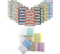 10 x Bingo Ticket Book 6 To View Pad With Big Bold Numbers Kids Adult Family Activity Fun Book Multi Bingo Games For Night Events Parties Fun Christmas Party Stationery (Random Colours)