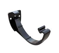 10 x Black Half Round Fascia Gutter Brackets, Freeflow 112mm Rain Water Systems