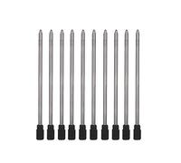 10 x Black or Blue Ink Pen Refills for Ballpoint Pens, Pen Refills Compatible with Parker, Cross and Swarovski Ballpoint Pens, Medium Size Nib (Black, Swarovski Compatible)