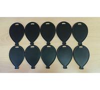 10 x Black Plastic Balloon Shaped Weights