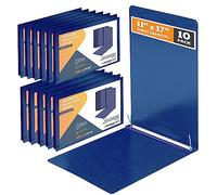 10 x Blue Fibreboard Presentation Folders 11 x 17 cm