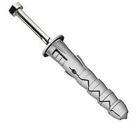 10 x Bolts with M10 x 50mm Plugs Wood Screws Coach Masonry Rawl Anchor Fixings to Concrete, Brick, Wall