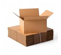 10 x Brown Cardboard Shipping Boxes 8x6x6 Inch | Durable Single Wall Mailing, Postal for E-Commerce Business