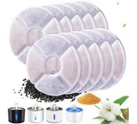 10 X Cat Water Fountain Filters, Replacement Round Replacement Filter For Dog/cat, Pet Fountain With Activated Carbon