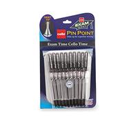 10 X Cello Pinpoint Fine Write Ball Point Pen Black Ink 0.5 Mm Tip