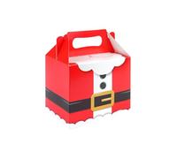 10 x Christmas Santa Suit Party Meal / Treat Boxes