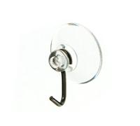 10 x Clear Suction Window Hooks with Steel Wire Hook 19MM 3/4 INCH