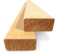 10 x CLS Timber 50mm x 100mm - 2.4m Length - 4" x 2" Finish Size 38mm x 89mm Planed & Kiln-Dried C16 Graded Softwood - Ideal for Stud Walls, Timber Framing & Partition Construction