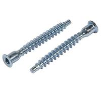 10 x CONFIRMAT CONECTOR Screws HEX Key Head BZP M7 x 50mm