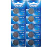 10 x CR2354 without Recess Groove 3 V Lithium Button Cell (Blister Ercard 5 Batteries 2) Batteries Pack of 10