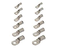 10 x Crimp or Solder Battery Lug Terminals for a 16mm² Cable with 10mm Bolt Hole
