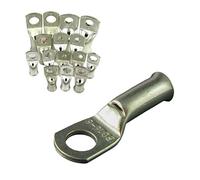 10 x Crimp or Solder Battery Lug Terminals for a 50mm² Cable with 6mm Bolt Hole