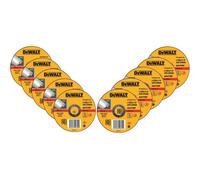 10 x DeWalt DT42340 INOX Stainless Steel Thin Cutting Discs 125 x 1.2 x 22.2mm