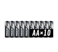 10 x Duracell AA Batteries Procell Pack of 10 (without retail package)