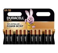 10 x Duracell AA Plus Power Boost Up to 150% Extra Life (1 Blister with 10 Batteries) 10 AA Batteries (LR6/MN1500)