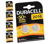 10 x Duracell CR2016 Lithium Button Batteries for Calculators and Watches