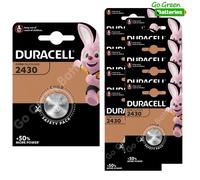 10 x Duracell CR2430 3V Lithium Coin Cell Battery DL2430 K2430L ECR2430
