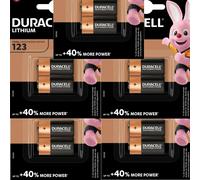 10 x DURACELL LITHIUM 123 CR123A DL123 Photo Batteries 2 per pack