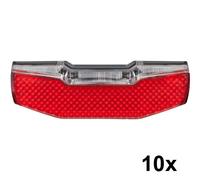 10 x e-bike rear light BLUELINE Steady, E-25, workshop AXA, black, parking li...