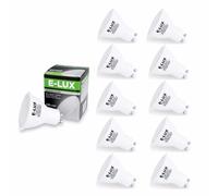 LAMPAOUS GU10 LED Bulbs Warm White 5W, 50W Halogen Light Bulbs Replacement,450lm Super Bright GU10 Spotlight Bulbs, Soft Lighting with Frosted Diffuser, Protect Eyes Especially for Children, 10 Pack