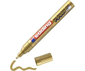 10 X Edding 753 Gloss Paint Marker Calligraphy Gold Nib 1-2.5mm Glass Metal 53