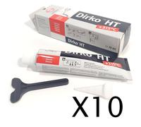 10 x Elring 006.553 Sealant Silicon Sealing Substance Compound Dirko Black 70ml