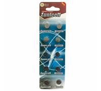 10 x Eunicell AG6 1.5v Alkaline Button Cell Batteries G6 LR69 LR921 SR921W 370 371