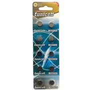 10 x Eunicell AG7 Alkaline button cell batteries - G7 LR57 LR57SW LR926 LR926SW SR926W L926E LR927 LR927SW 395 399