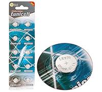 10 x Eunicell AG8 1.5v Alkaline Button Cell Batteries G8 LR55 LR55SW LR1120 L1120E LR1120SW LR1121 L1121E SR1121W 381 391 type