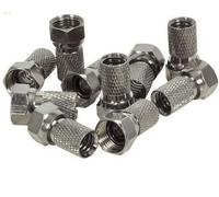 10 X F Connector Screw On Plug Satellite Sky Virgin