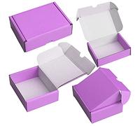10 x F5 8x6x4" Postal Pip Box Die Cut Purple Cardboard Mailing Shipping