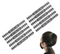 10 x Face Mask Extender | Face Mask Holder | Ear Protector | Ear Saver for Masks | Mask Holder Strap | Face Mask Clip (Black)