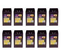 10 x Fence Post Holder 75mm posts Support Extender Brown for 75mm x 75mm posts (3") Eliza Tinsley Swiftpost, Pack of 10