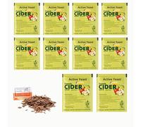 10 x French Cider Yeast 8g/25L + French Oak Chips 20g - Yeast for Cider Fermentation, Yeast for Apple and Peary, Wine Yeast